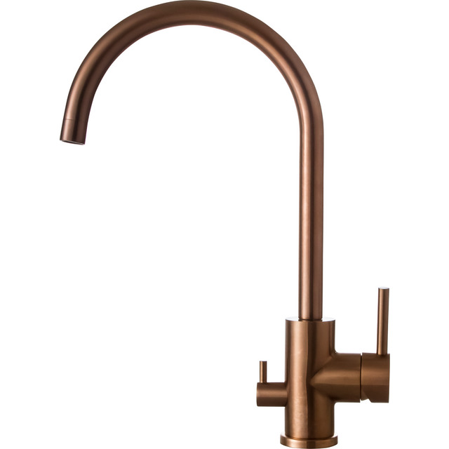 KÖKSBLANDARE STEEL CURVE D AMBER ROSTFRITT STÅL | Beijerbygg Byggmaterial